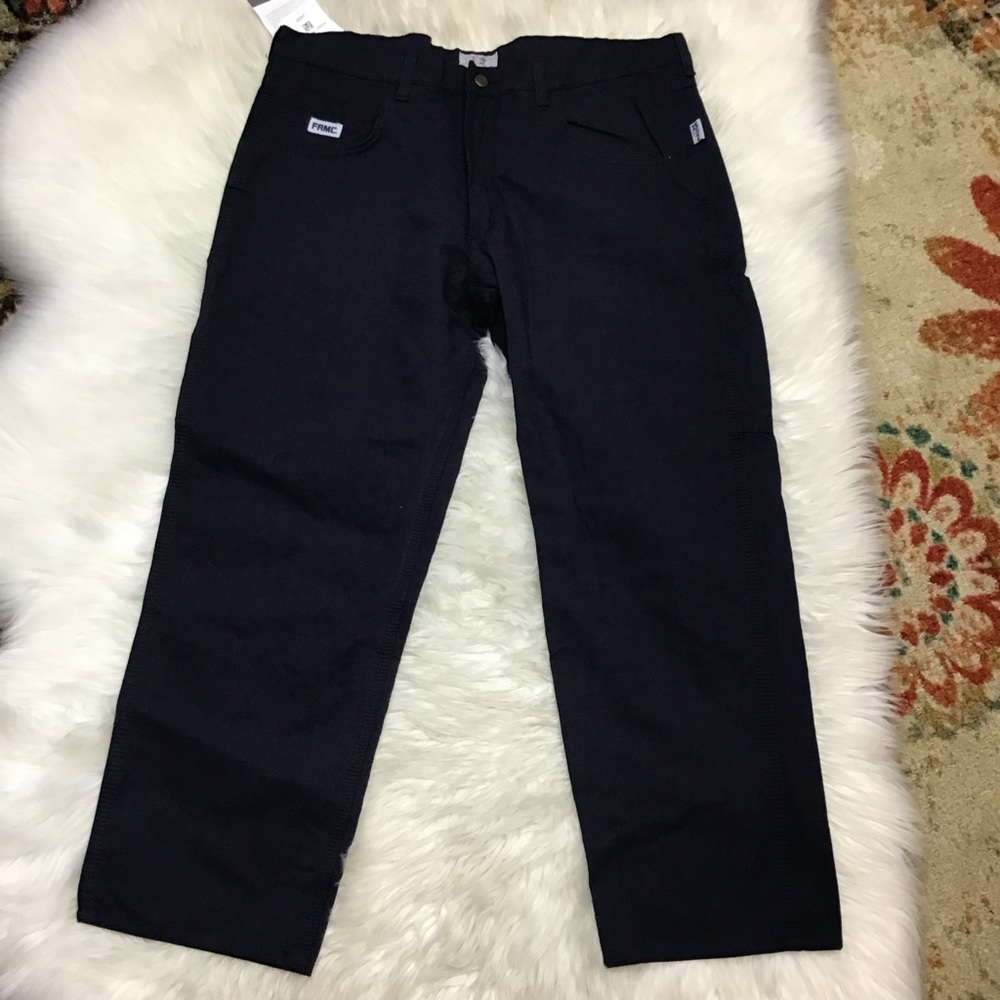 NWT TYNDALE FR Men's Fire Resistant Navy Utility Pants CAT 2 15 Tag 36 (Act 38)
